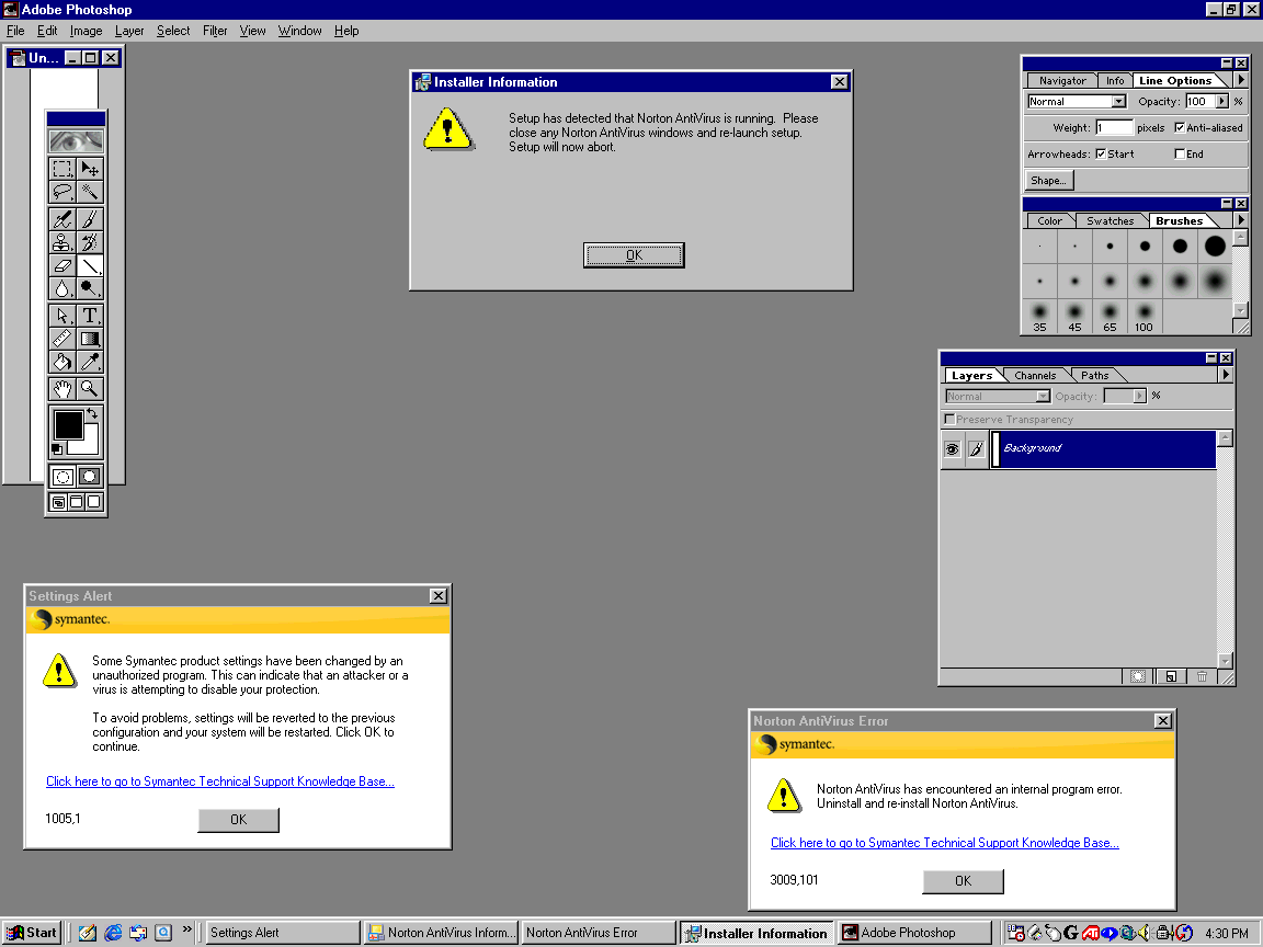 screen on screen virus